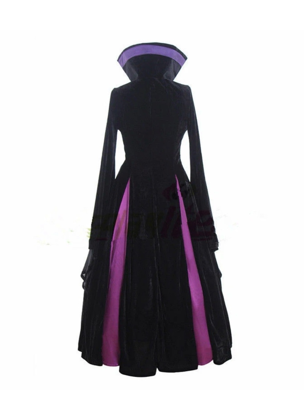 Maleficent-Inspired Black and Purple Cosplay Costume - Picture 2 of 6